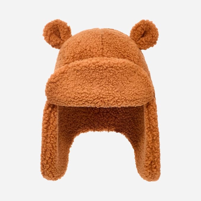 UGG® UGG fluff Trapper for Kids in Brown, Size 4/6 YRS, Fleece/Polyester