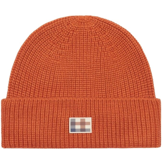 Aquascutum Unisex Active Wool Blend muts voor volwassenen (Roest Oranje)