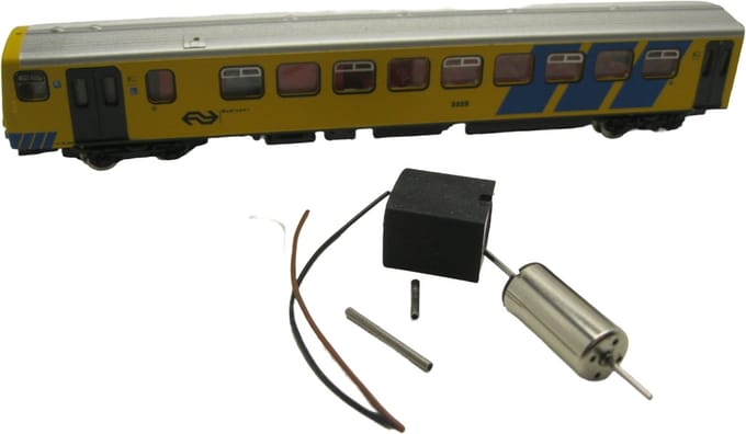 micromotor NF010 ombouwset voor Fleischmann NS Wadloper , Pendolino, BR 628