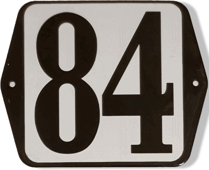 Huisnummer standaard nummer 84