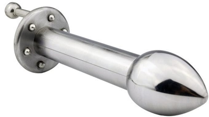 Nooitmeersaai - Draaibare anale dildo - Metaal - 114mm - Draaibaar