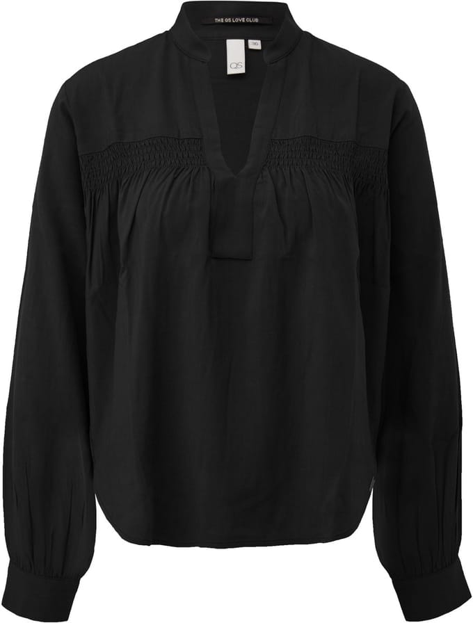 Viscose Blouse Met Smock Voor Dames QS