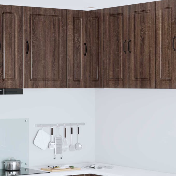 vidaXL - Vaatwasserpaneel - Kalmar - Bruin - Eiken - 57 - x - 57 - x - 80 - cm