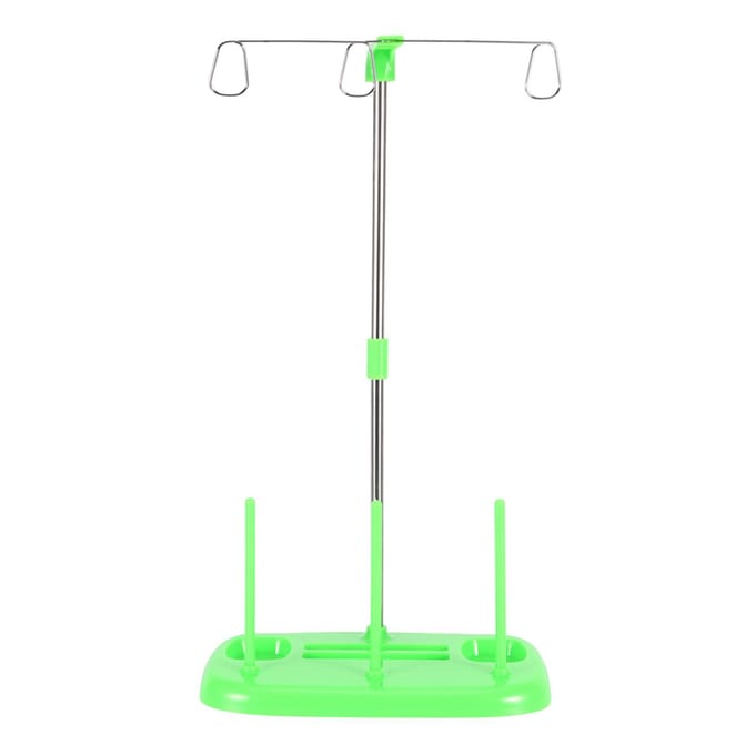 Support de bobine de fil à broder à 3 cônes pour machine à coudre domestique, vert vert
