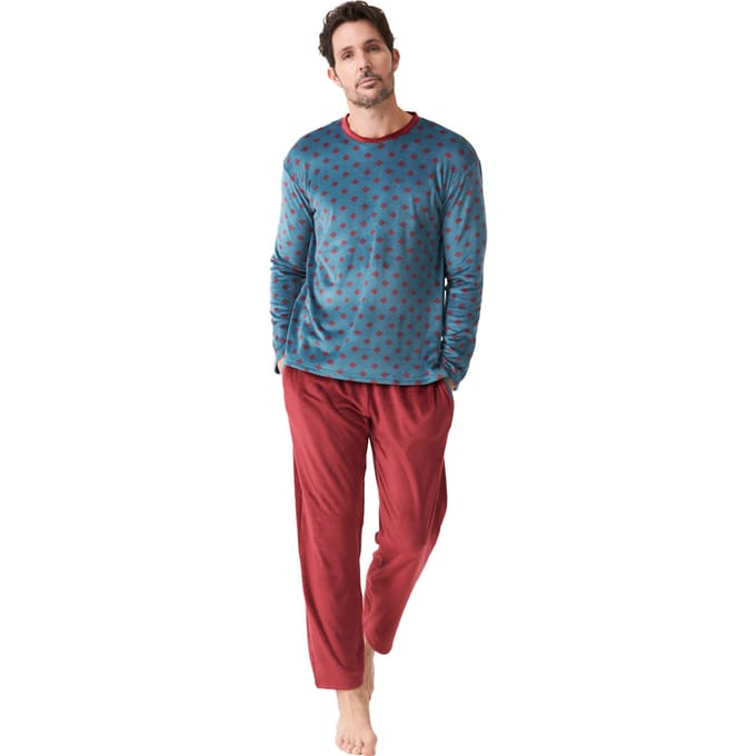 Herenpyjama met lange mouwen JJBDP5401