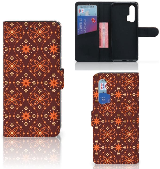 Honor 20 Pro Telefoon Hoesje Batik Brown