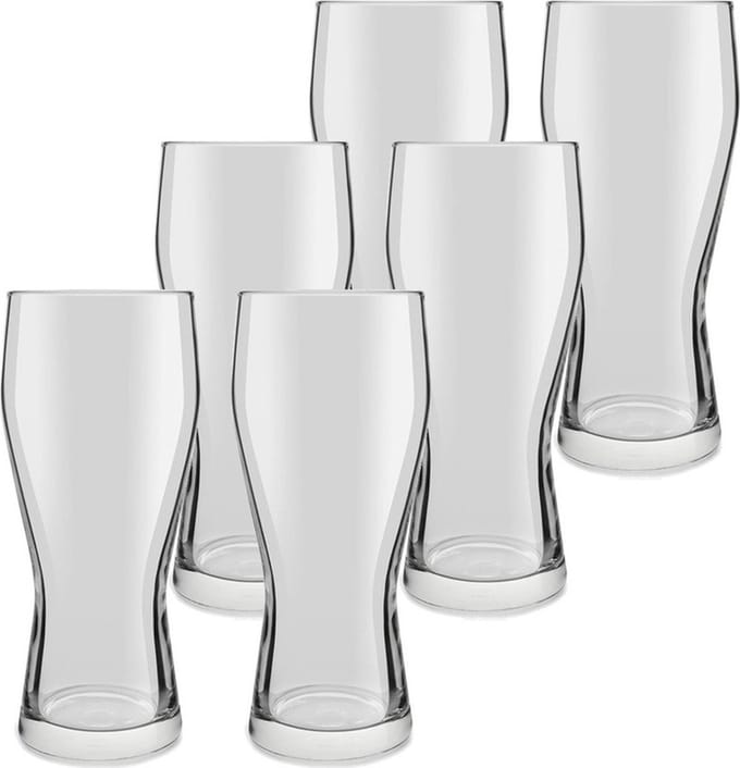 Royal Leerdam Bierglazen Mainz - 12x stuks - 400 ml - speciaal bier glazen