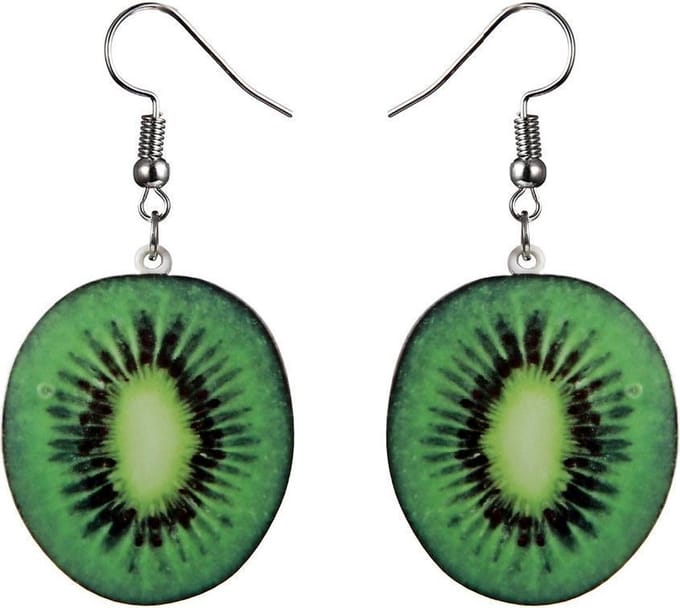 Fako Bijoux® - Oorbellen - Groente & Fruit - Kiwi
