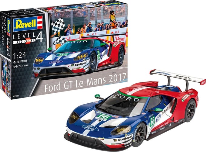 Revell Modelbouwpakket Auto - 07041 Ford GT Le Mans 2017 Plastic - 1:24 - Modelbouw