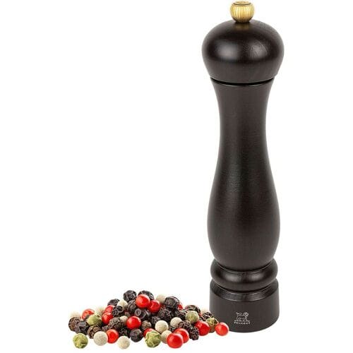 (6 stuks) PEUGEOT CLERMONT - Pepermolen - Hout chocolade - Hoogte: 240mm