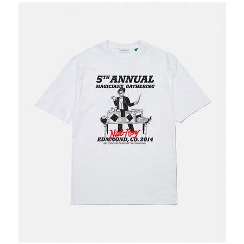 T-shirt Korte Mouw Edmmond Studios Edmmond Mel Boy Tee White