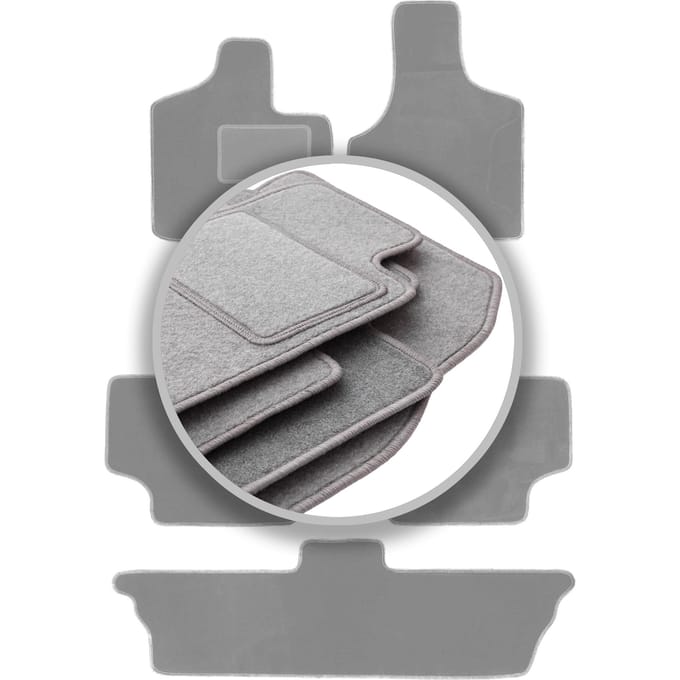 Grijze automatten voor: Dodge Caravan / Grand Caravan III 7-zits (2001-2007)