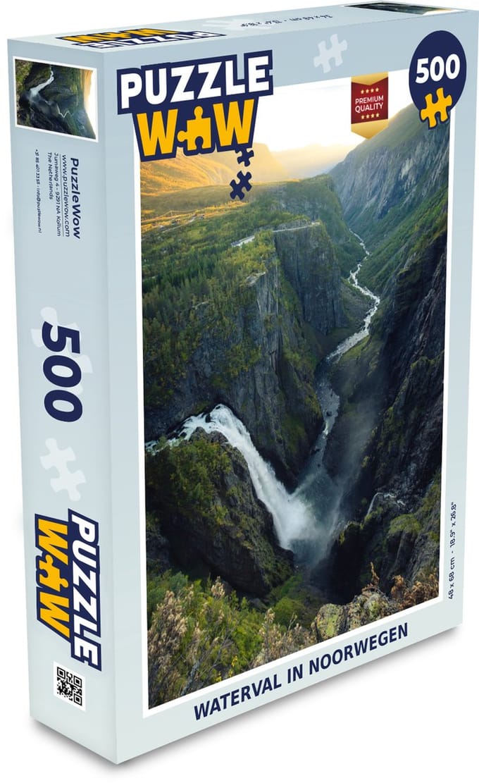 Puzzel Waterval in Noorwegen - Legpuzzel - Puzzel 500 stukjes