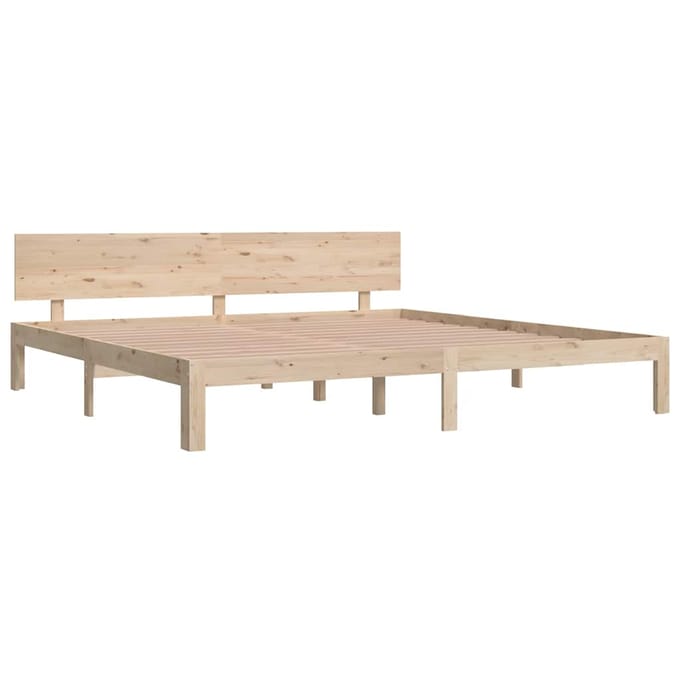 vidaXL - Bedframe - massief - grenenhout - 200x200 - cm