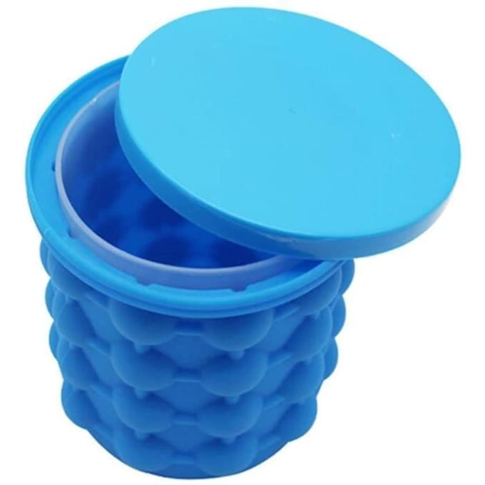 Seau à glaçons - Ice 155 - Silicone alimentaire - 2 en 1 portable gain de place - Double chambre