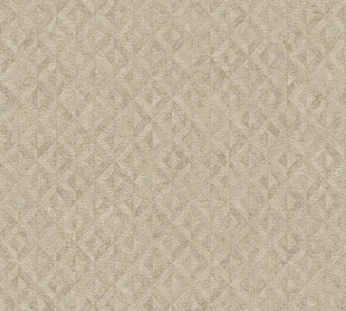 ABSTRACT BEHANG | Ruitjes - Beige Goud - A.S. Création Jade 2