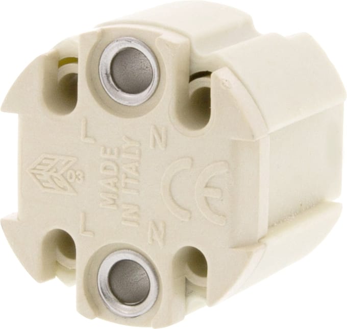 Elektra Lamphouder Halogeen wit, 2 stuks Type G9 0032046