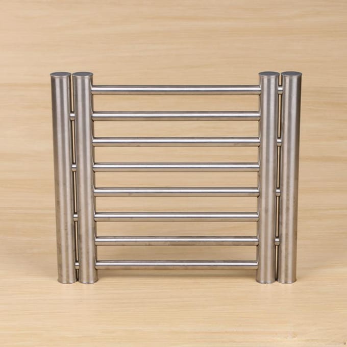 Échelle Acier Inoxydable Dessous de Plat de Cuisine Protection de Plan de Travail Support de Pot de Casserole gray