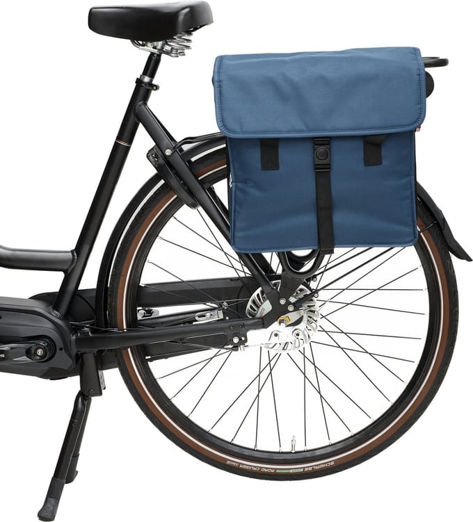 BECK Canvas Shopper Fietstas blauw
