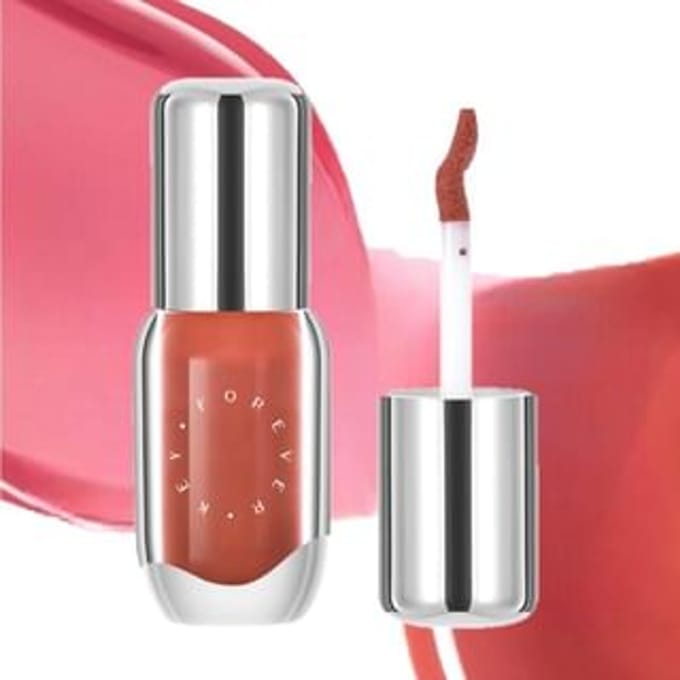 FOREVER KEY - 3 In 1 Aqua Essence Lip Glaze - HA01-HA03 #HA02 Peach - 4g