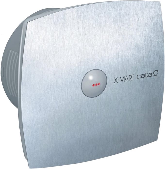 Inbouw Ventilator X-Mart Matic Inox voor Badkamer en Toilet