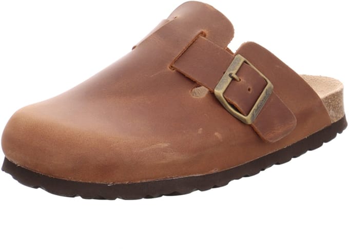 Natural Sense unisex pantoffels klomp leer bruin 1152933