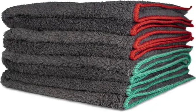 FINIXA microvezel doek - grijs - zacht - set 4