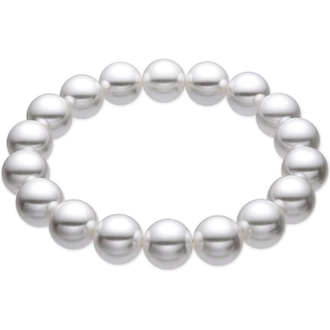 Armband - Luxenter - Anrae - 18k geelgouden afwerking - Witte parel 10mm - Vrouw wit