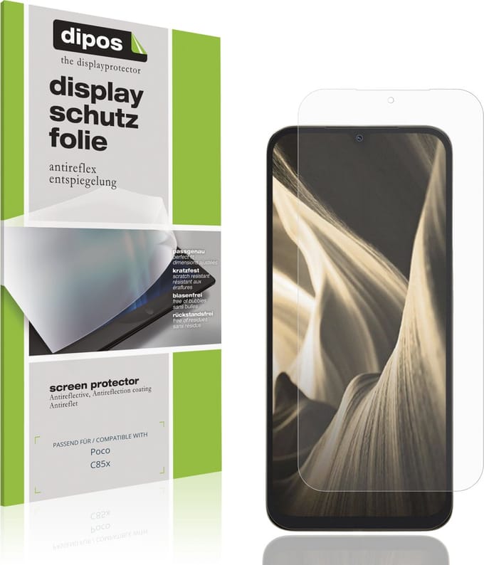 dipos – 4x Matte Beschermfolie geschikt voor Poco C85x | Krasbestendige & antireflecterende Screenprotector Ultra-Thin