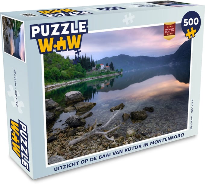 Puzzel Uitzicht op de baai van Kotor in Montenegro - Legpuzzel - Puzzel 500 stukjes