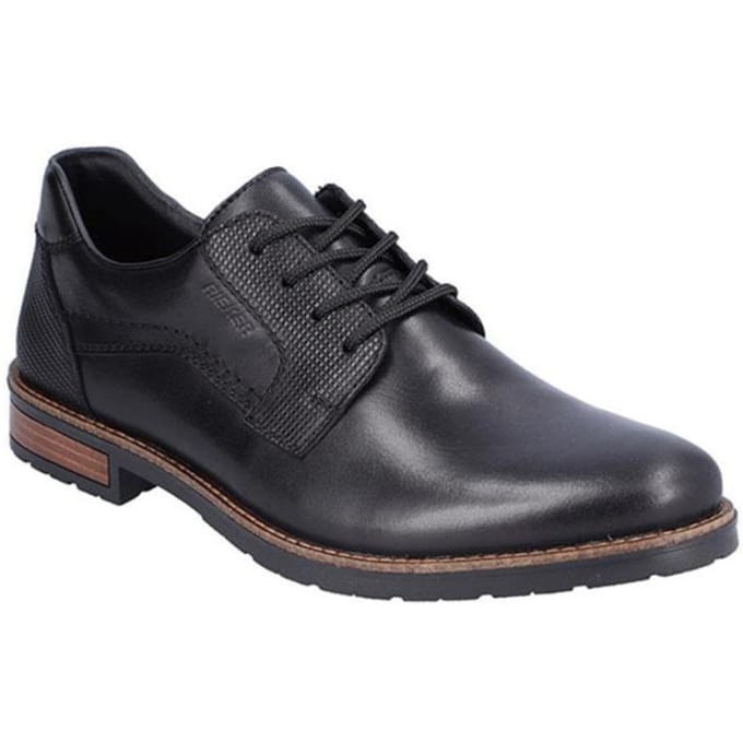 Rieker Gradin Veterschoenen zwart Leer - Maat 41