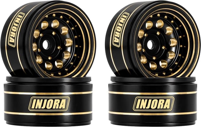 Set van 4 Zware 1.0 Inch Beadlock Velgen voor 1/24 en 1/18 RC Crawler Auto's