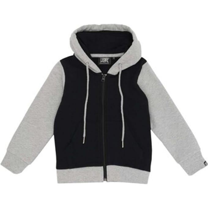 Capuchon sweaters Leone 1947 Girl Hoody Full Zip Super Grey