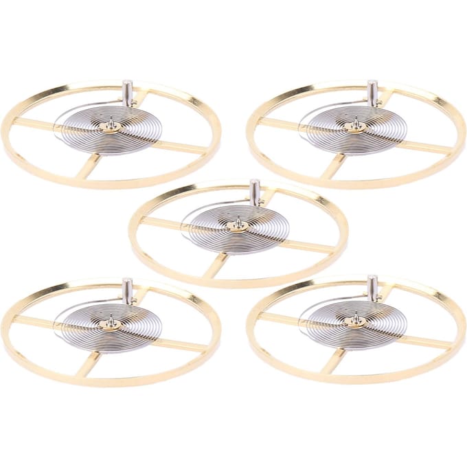 5pcs Mouvement de Montre Balancier de Rechange Accessoire Pièce de Rechange pour Horloger beige