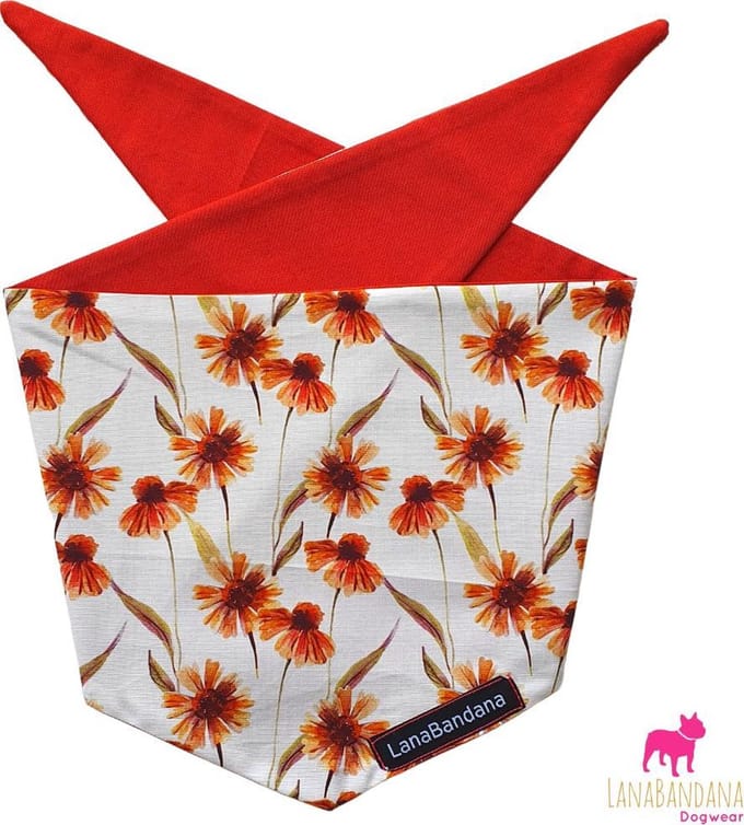 Honden bandana | Knoopbandana Zonnehoed maat S