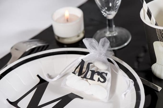 Santex Organza zakjes Mrs. - 10 stuks - OP = OP