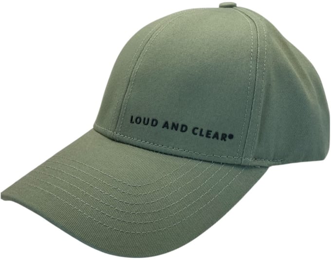 Loud and Clear® - Pet - Baseball Cap - Heren - Dames - Groen- Unisize