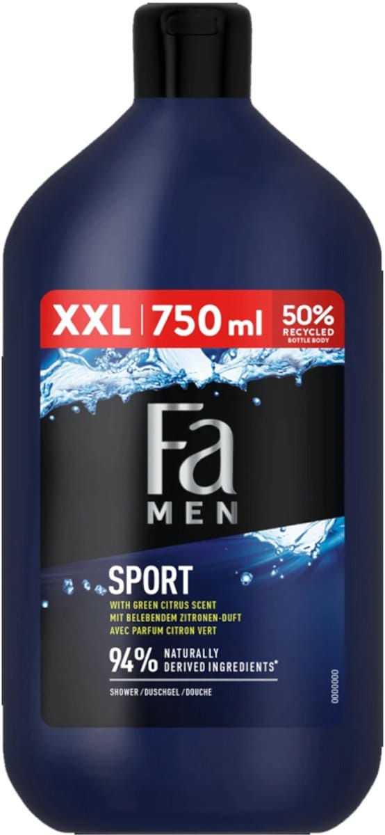 Fa Men - Sport - Douchegel - Groene Citrus - 750 ml