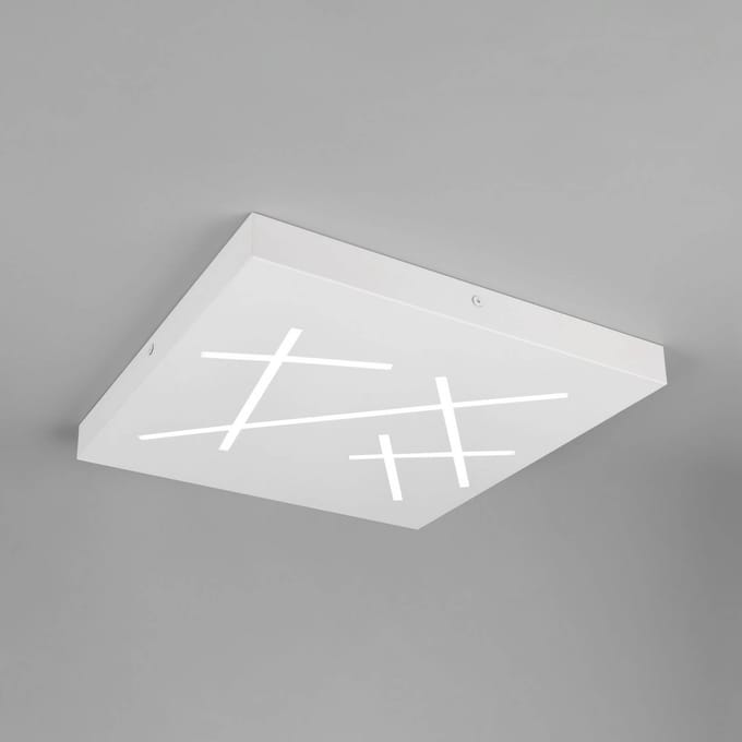 Trio Lighting LED plafondlamp Snip, mat wit, lengte 50 cm, metaal, CCT