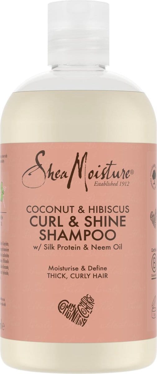Shea Moisture Coconut & Hibiscus - Curl & Shine - Shampoo - 384 ml