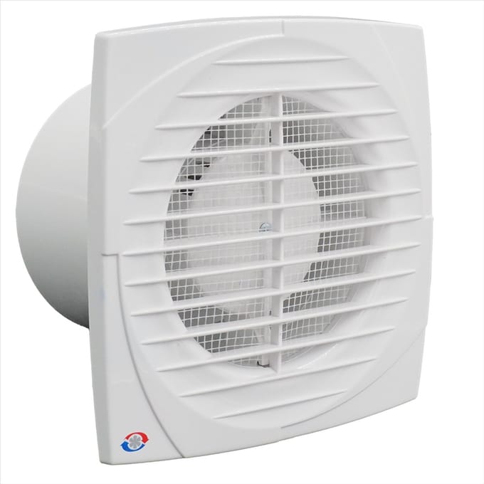 VENTILATOR 125DTH TIMER/HYGROSTAAT (Ø 125MM)