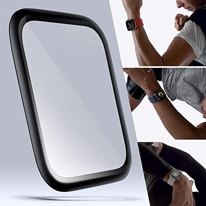Screenprotector Geschikt voor apple watch screenprotector - apple watch tempered screenprotector - apple watch 7 serie screenprotector