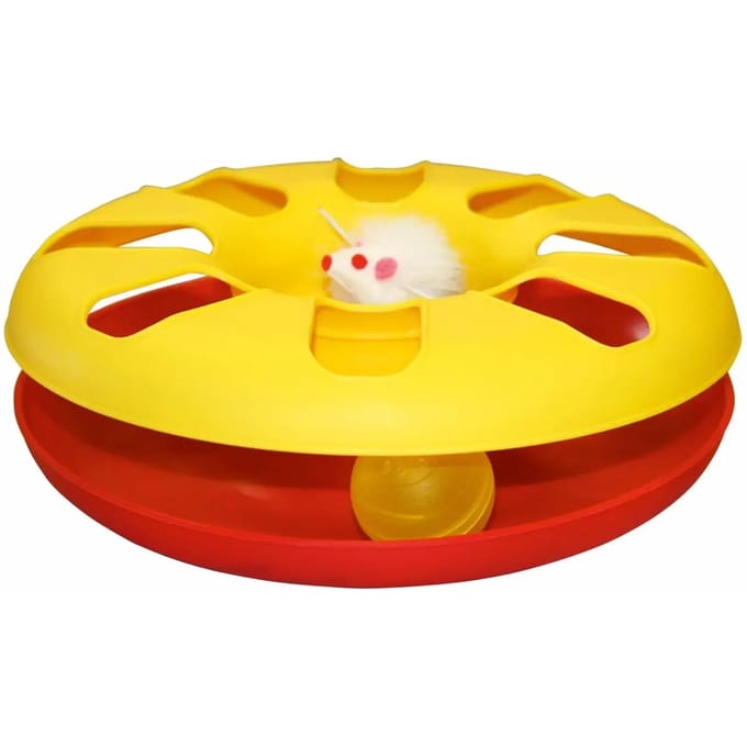Plastic kattenspeeltje Kerbl Racing Wheel