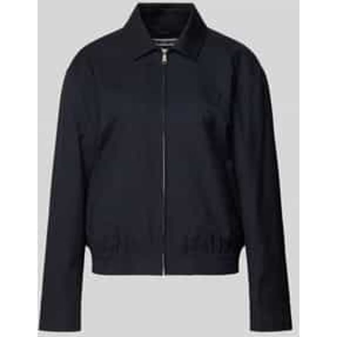 Casual blousonjack met krijtstrepen