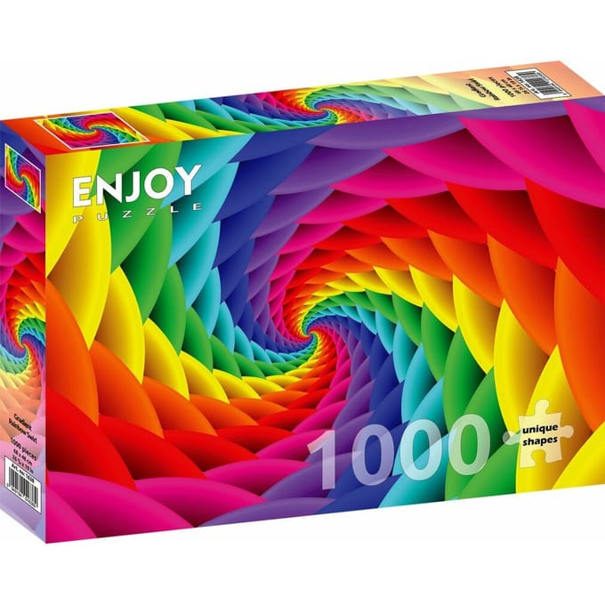 Enjoy Puzzle legpuzzel Gradient Rainbow Swirl - 1000 stukjes kleurrijk.
