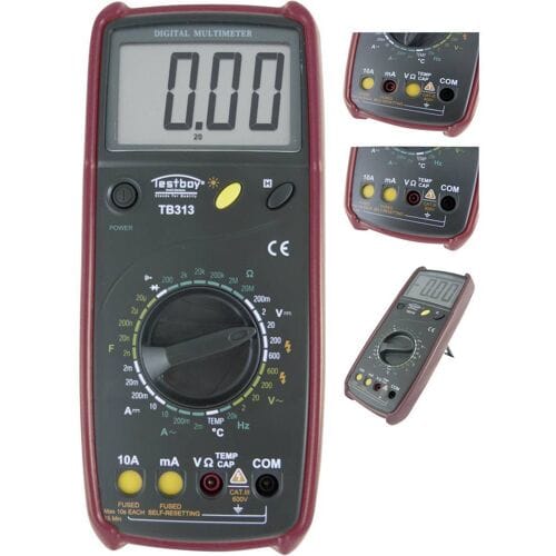 Testboy TB 313 Multimeter Digitaal CAT III 600 V Weergave (counts): 2000