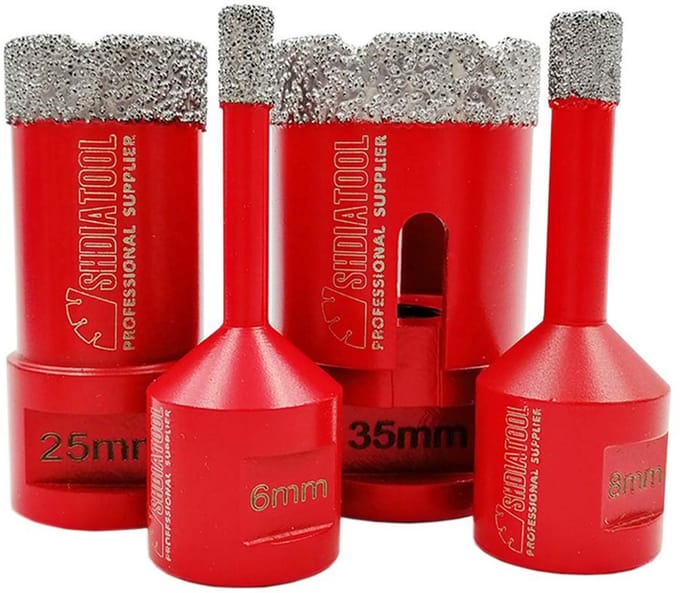 Set Diamant Boor Boren voor Tegels Graniet en Marmer
