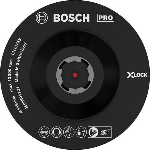 Bosch Accessories 2608601721 X-Lock steunschijf, met klittenbandbevestiging 115 mm