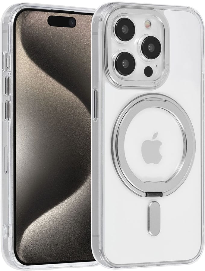 UNIQ Accessory Back Cover - Transparant - Geschikt voor Apple iPhone 15 Pro - MagSafe & Ringstand