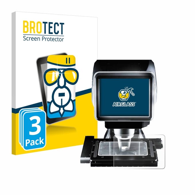 Screenprotector 3 Stuks voor Keyence LM-1100 Glazen blad Beschermglas transparant